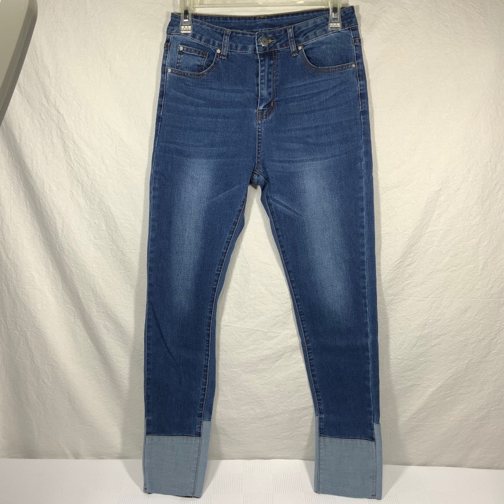 Hayden Los Angeles Skinny Jeans Two Tone High Waisted - Medium